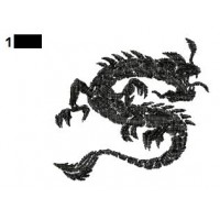 Dragon Tattoo Embroidery Design 04